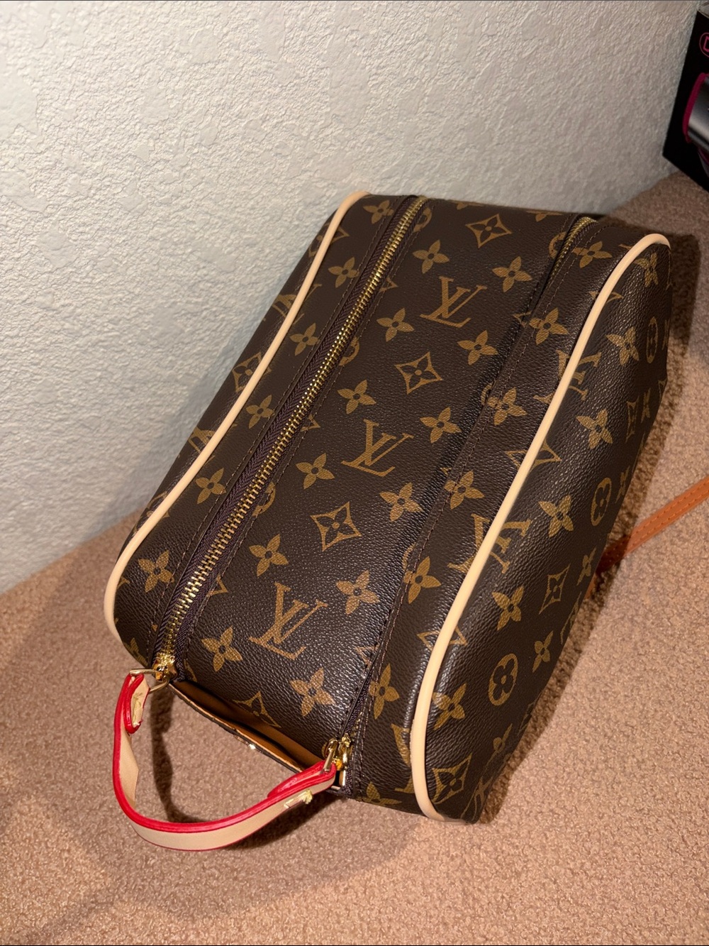 Toiletry bag inspired not authentic